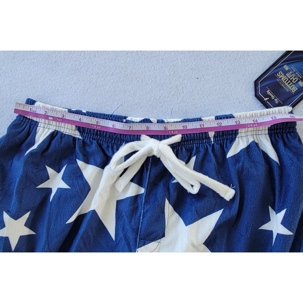 Bottoms‎ OUT Mens Stars Mink Fleece Lounging Pajama Pants Size   Large - Picture 5 of 11